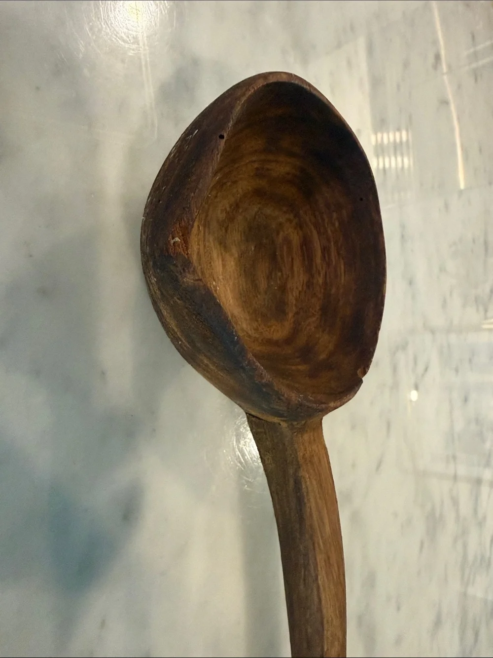 Handcrafted Wooden Ladle - Brown
